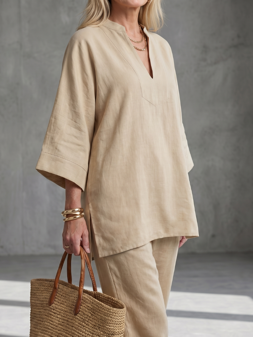 Gathered Trouser Set