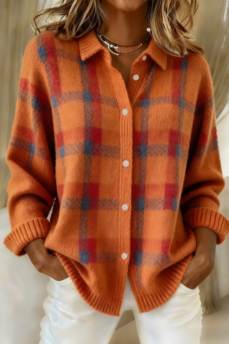 CAMILLE | PLAID CARDIGAN