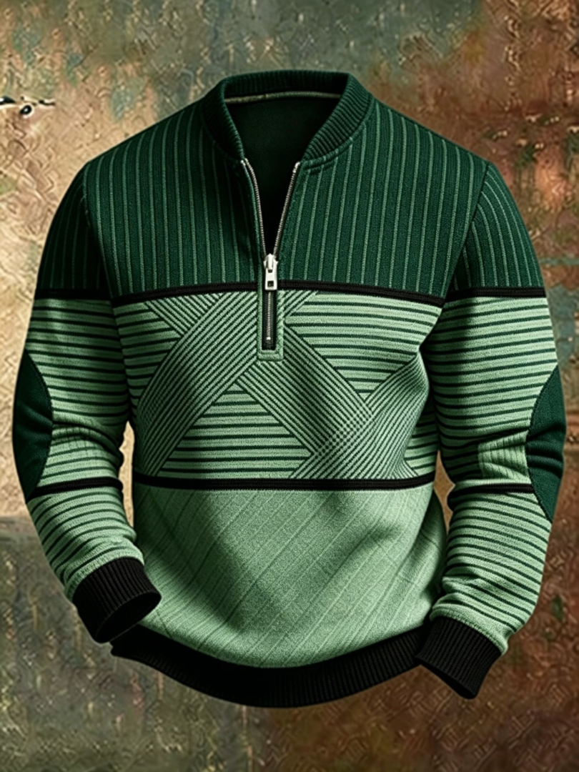 Viktor | Stylish Men's Jumper with Half Zip