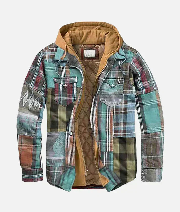 Varel | Check Patchwork Jacket