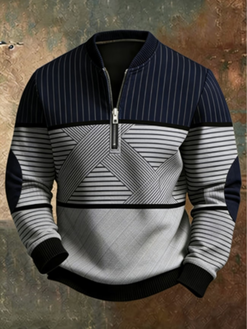 Viktor | Stylish Men's Jumper with Half Zip