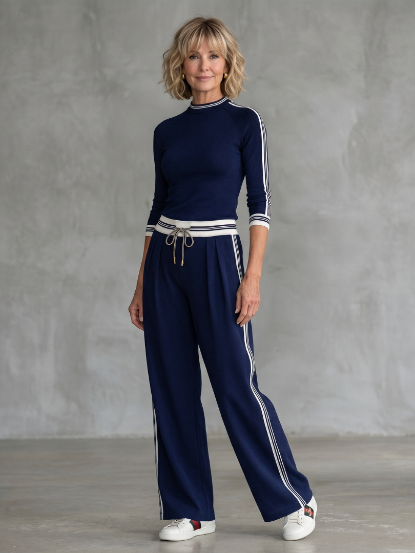 Wide Leg Pants Set