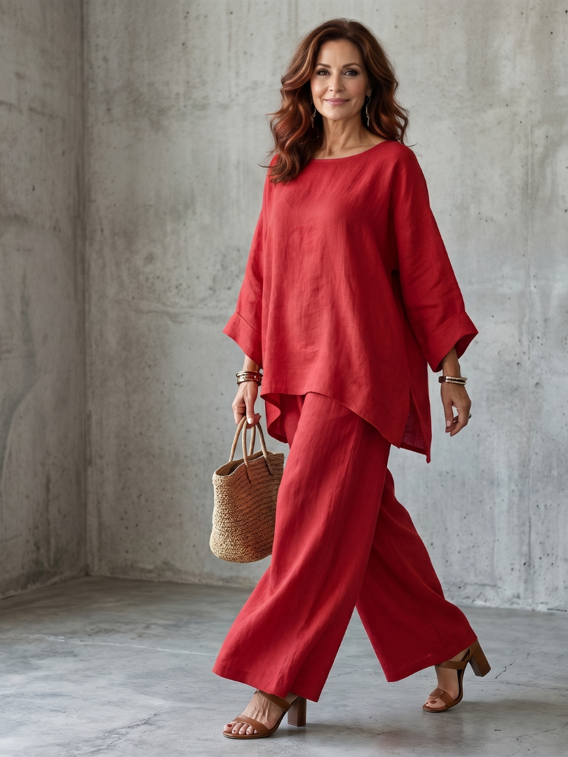 Oversized Tunic Set