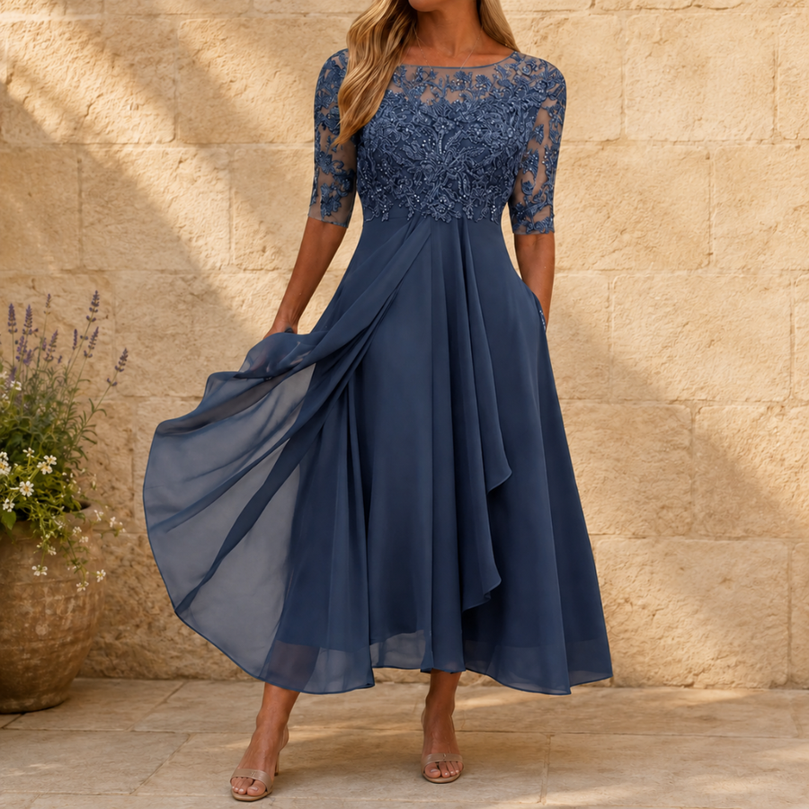 Elegant Pattern Maxi Dress