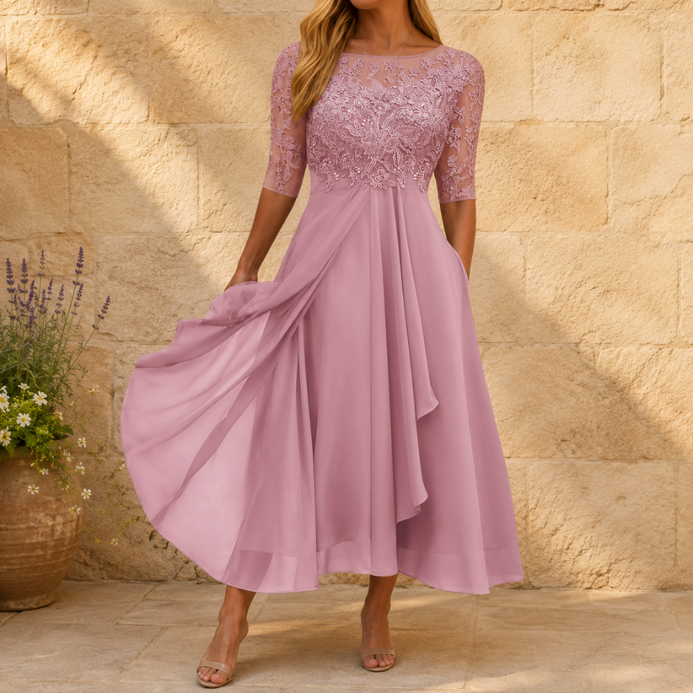 Elegant Pattern Maxi Dress