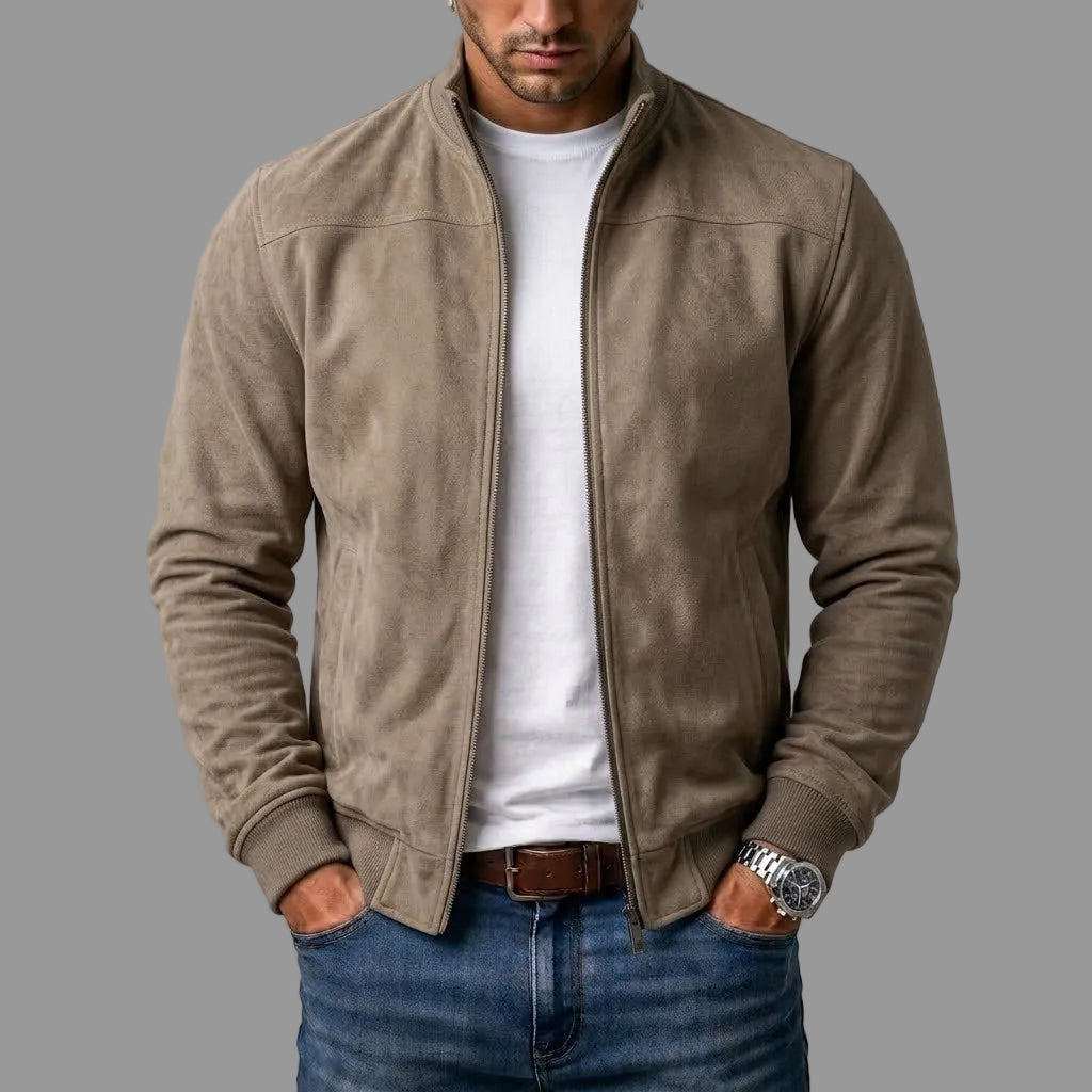 Corrado | Suede-effect bomber jacket