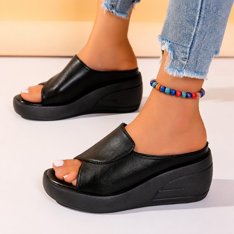 ROSAMUNDE | ORTHOPAEDIC SLIP-ON WEDGE SANDALS
