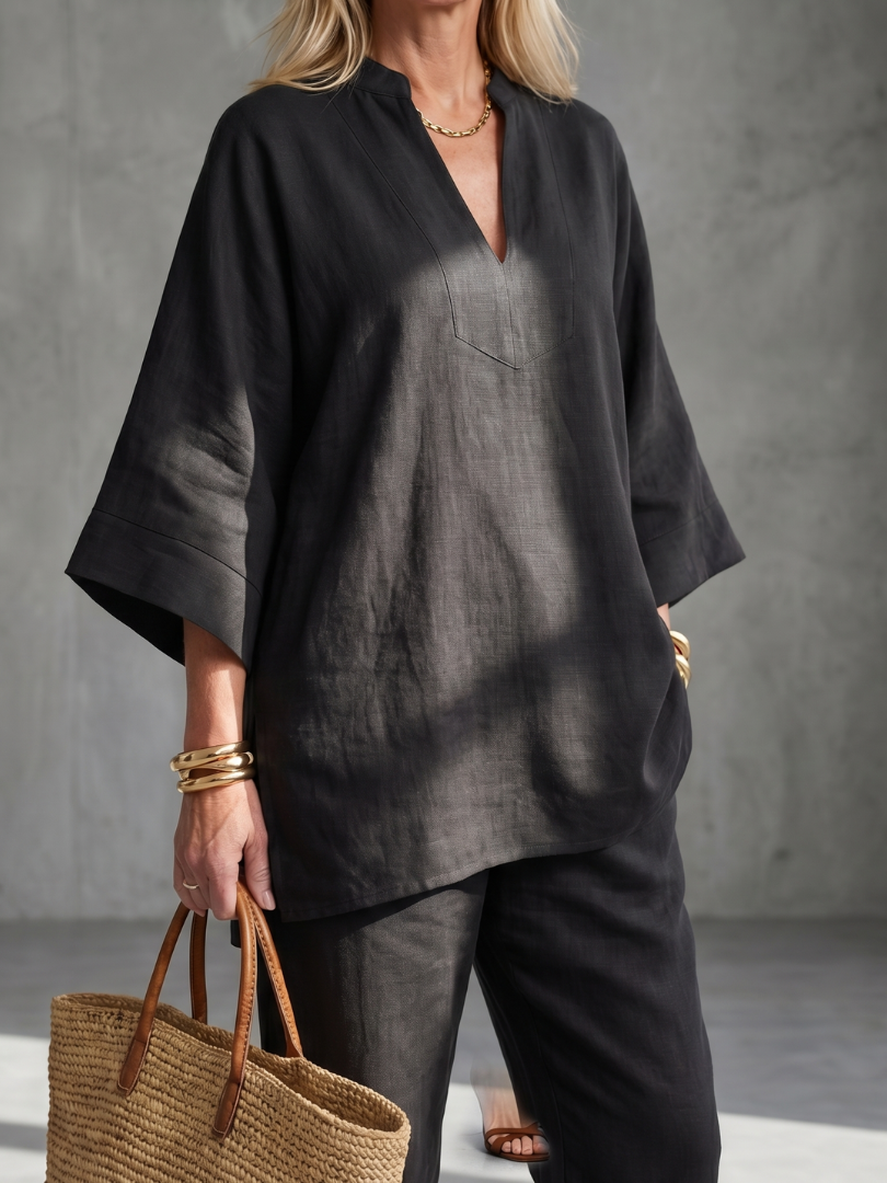 Gathered Trouser Set