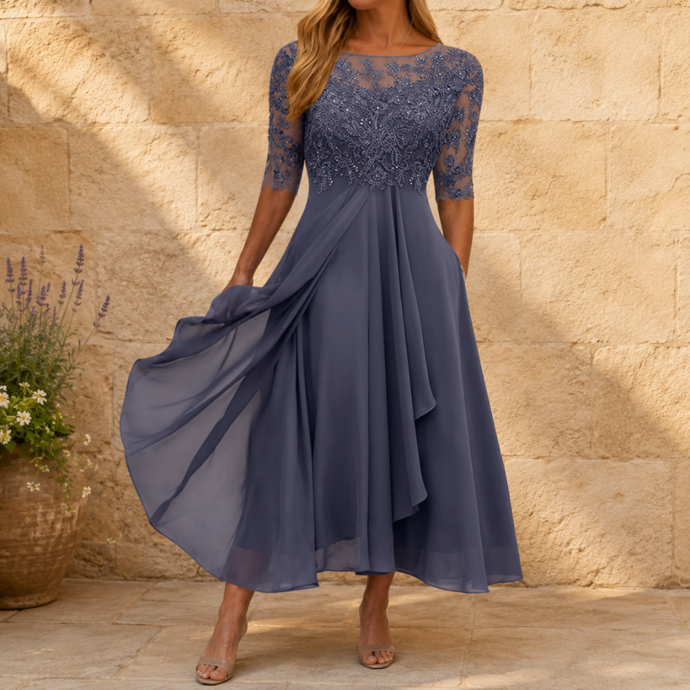 Elegant Pattern Maxi Dress