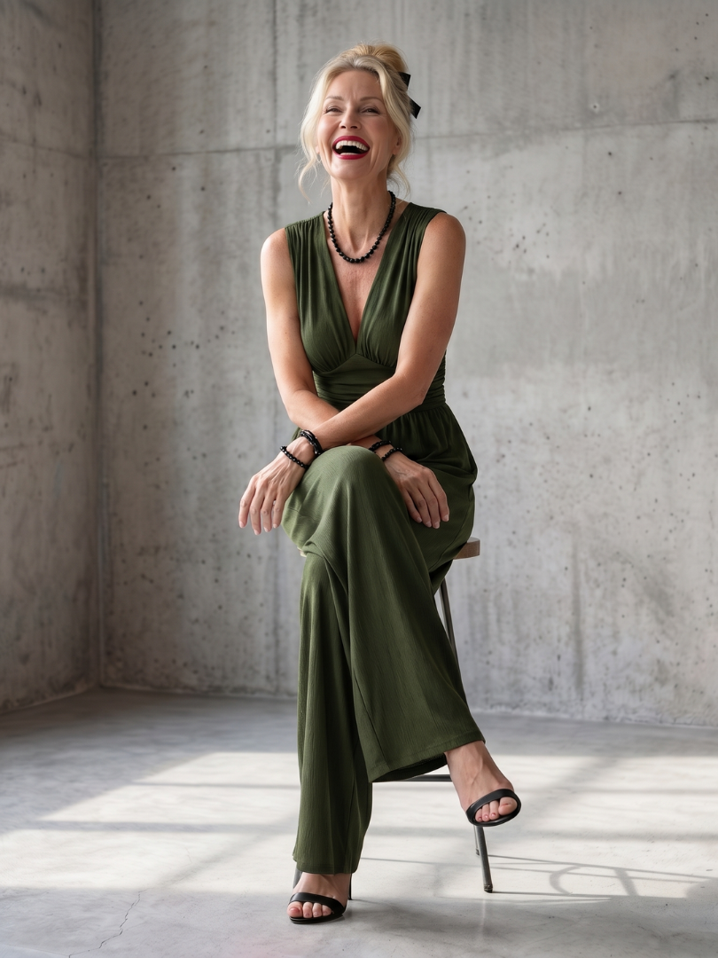 Defined Wide Leg Jumpsuit