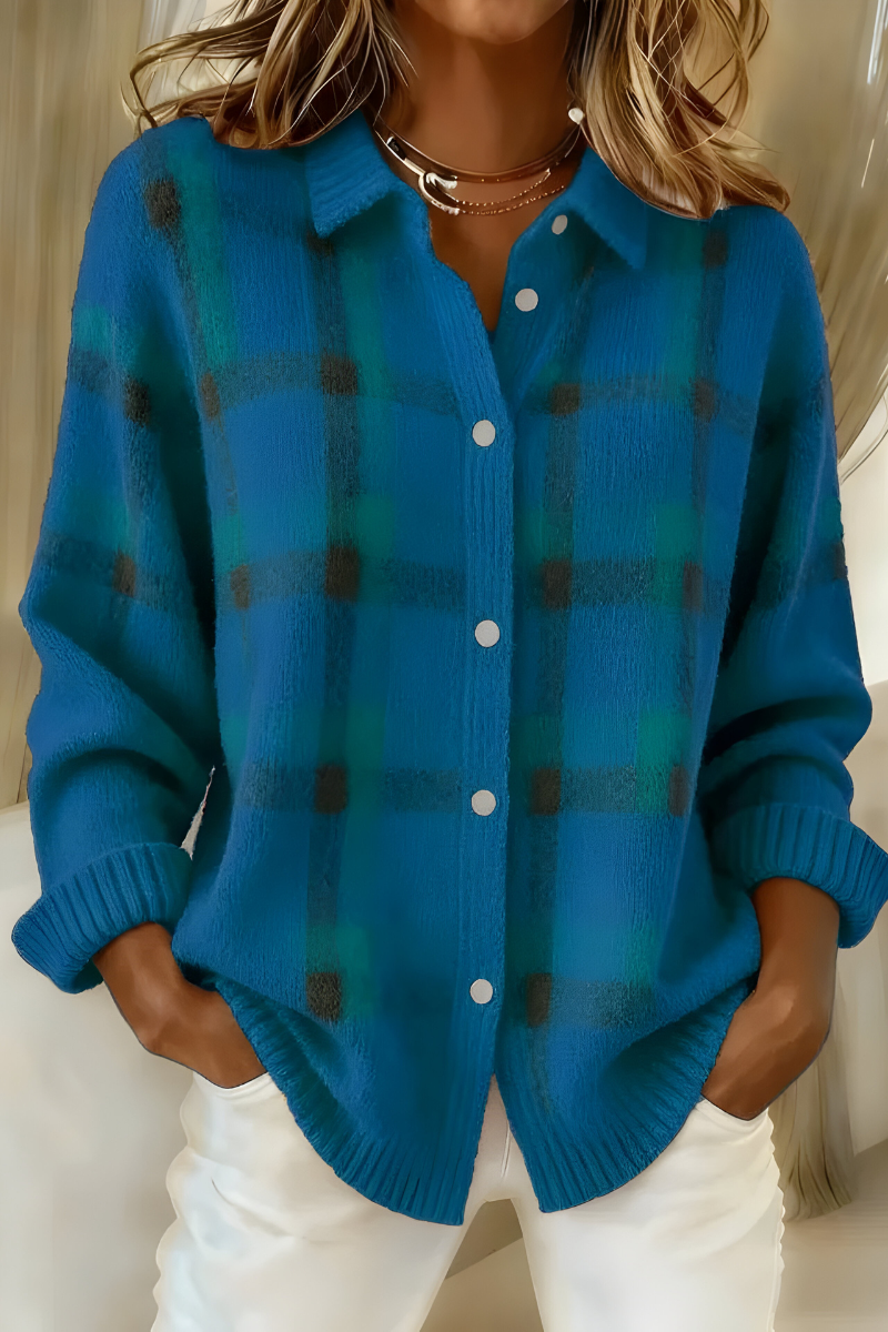 CAMILLE | PLAID CARDIGAN