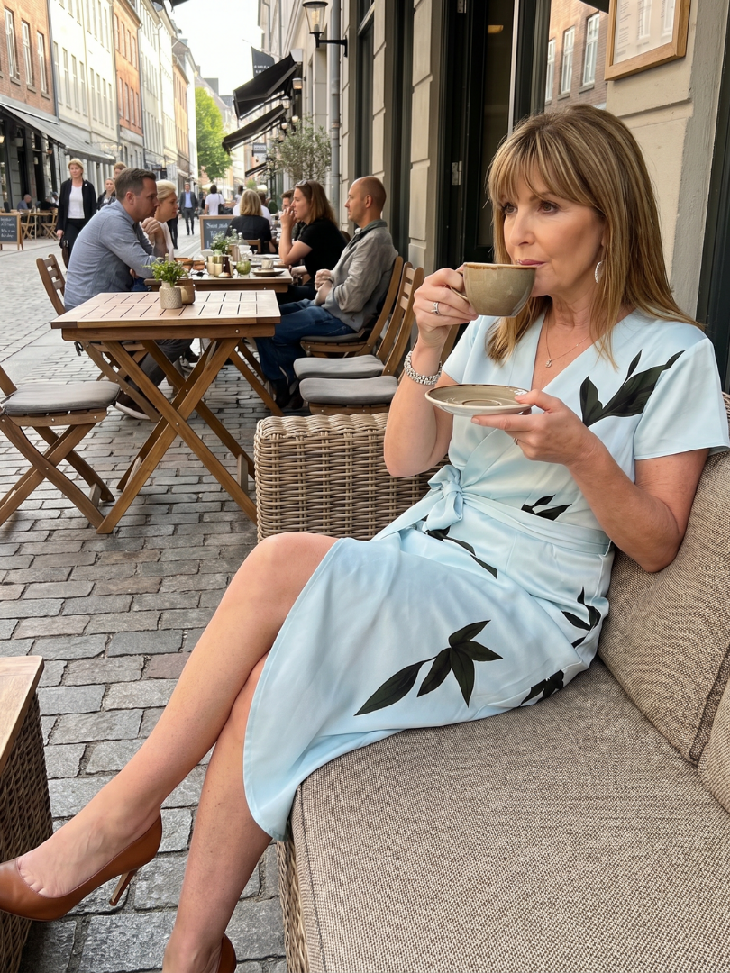 Botanical Print Midi Dress