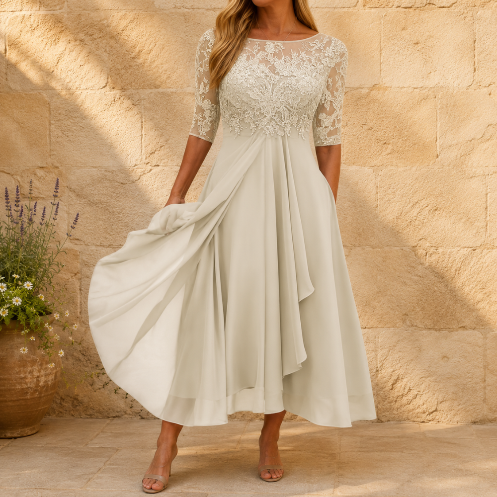 Elegant Pattern Maxi Dress