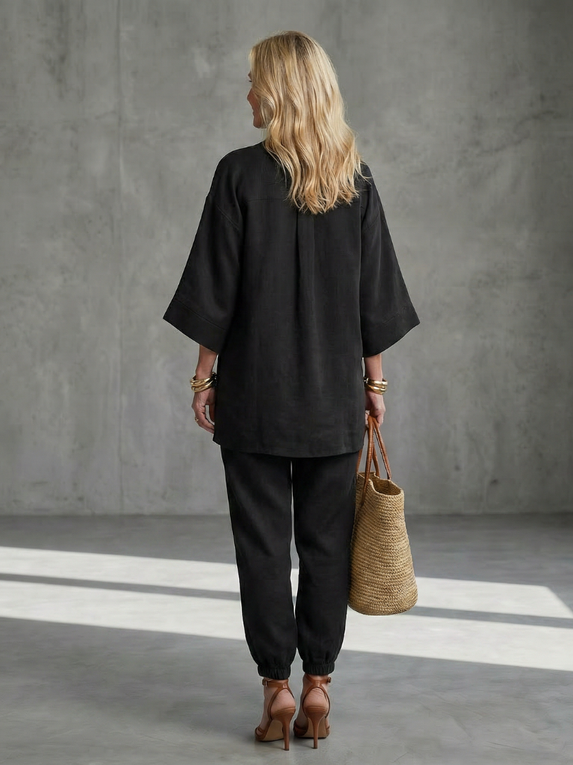 Gathered Trouser Set