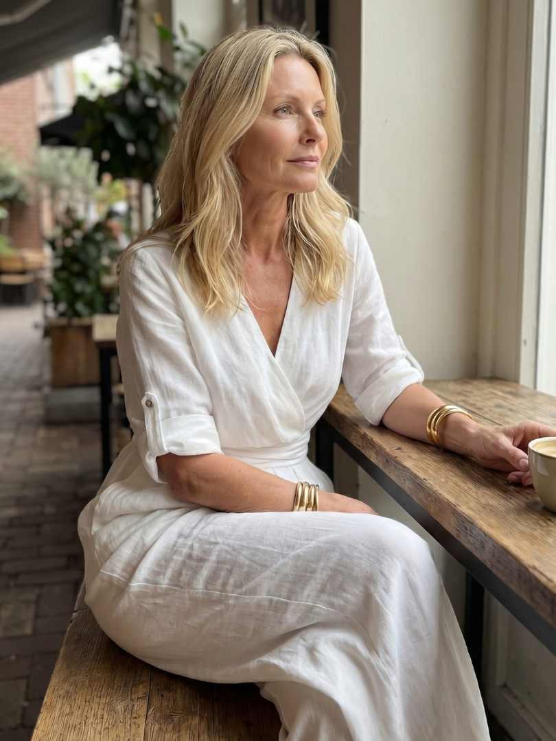 Cross Front Wide Leg Jumpsuit