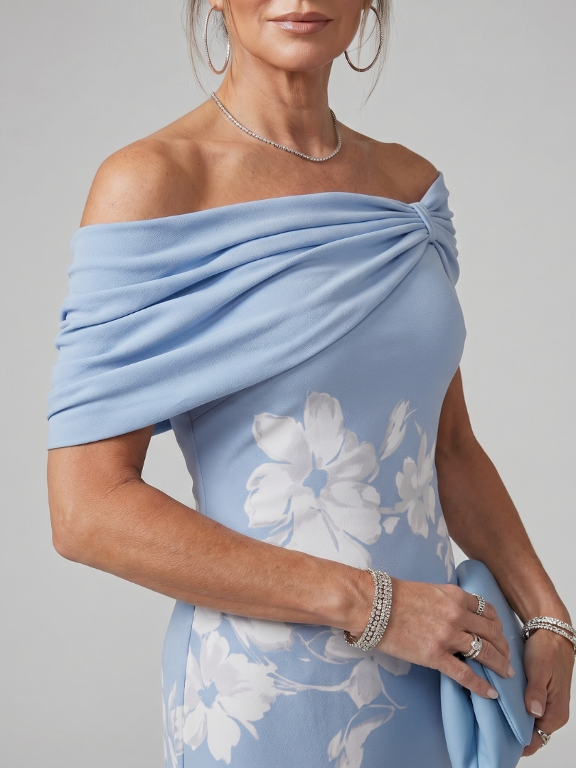 Off Shoulder Midi Dress