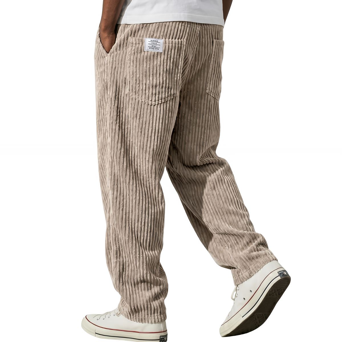 Varel | Men's Corduroy Trousers with Elasticated Waistband