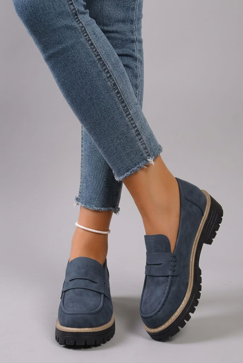 Elsa | College Style Platform Loafers
