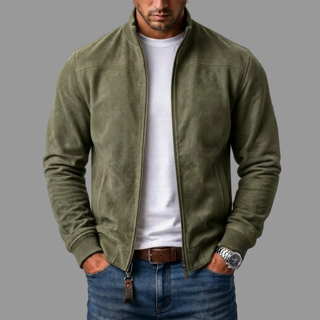 Corrado | Suede-effect bomber jacket