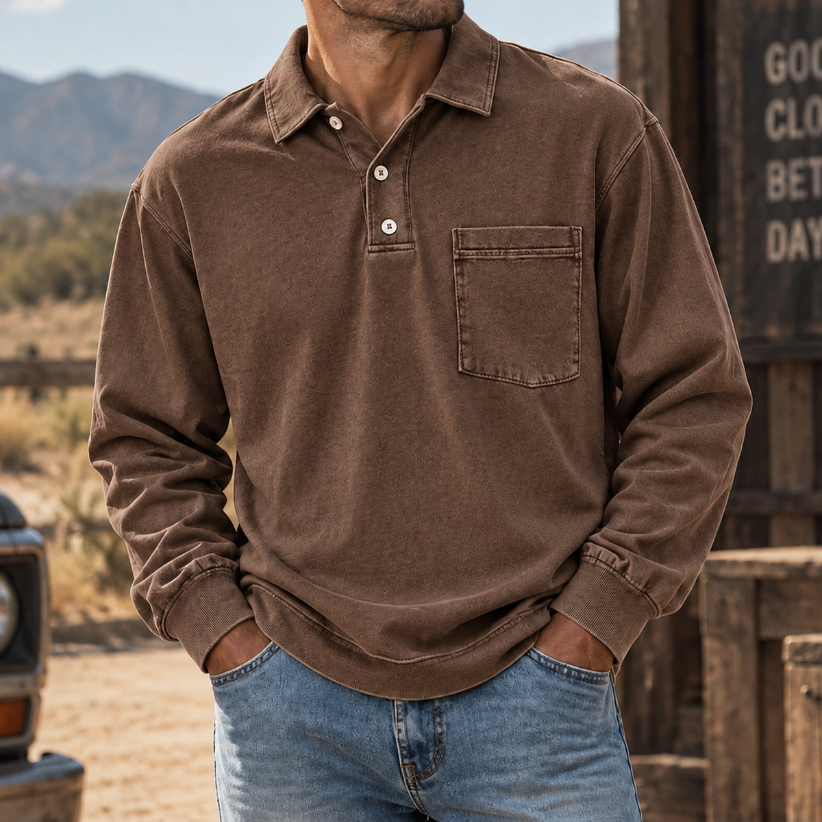 Vintage Forge Henley Shirt