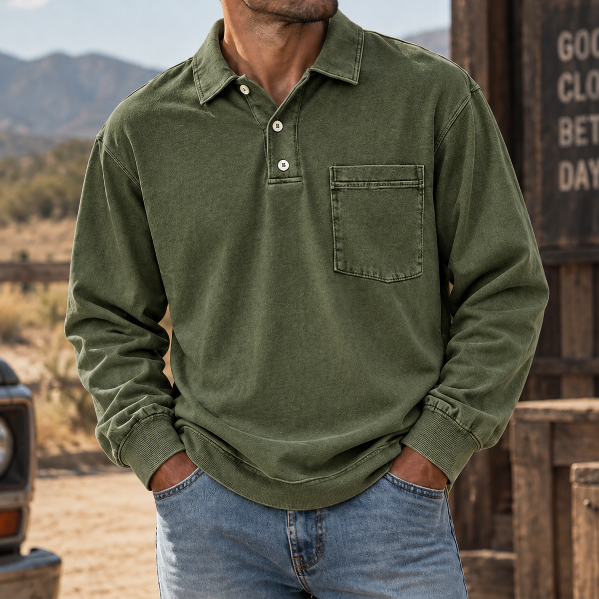 Vintage Forge Henley Shirt
