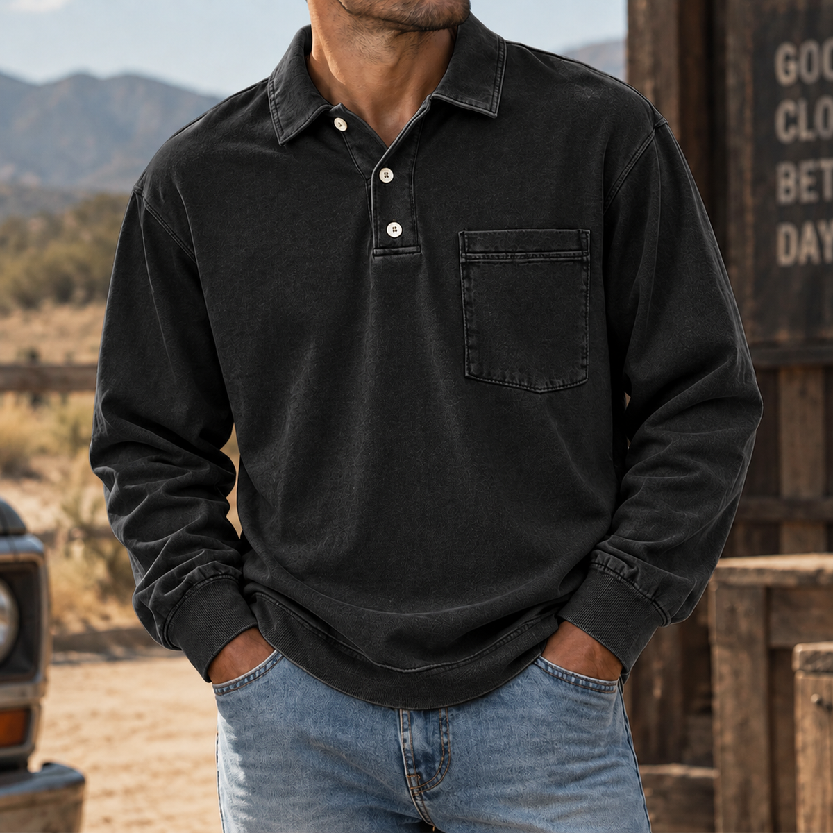 Vintage Forge Henley Shirt