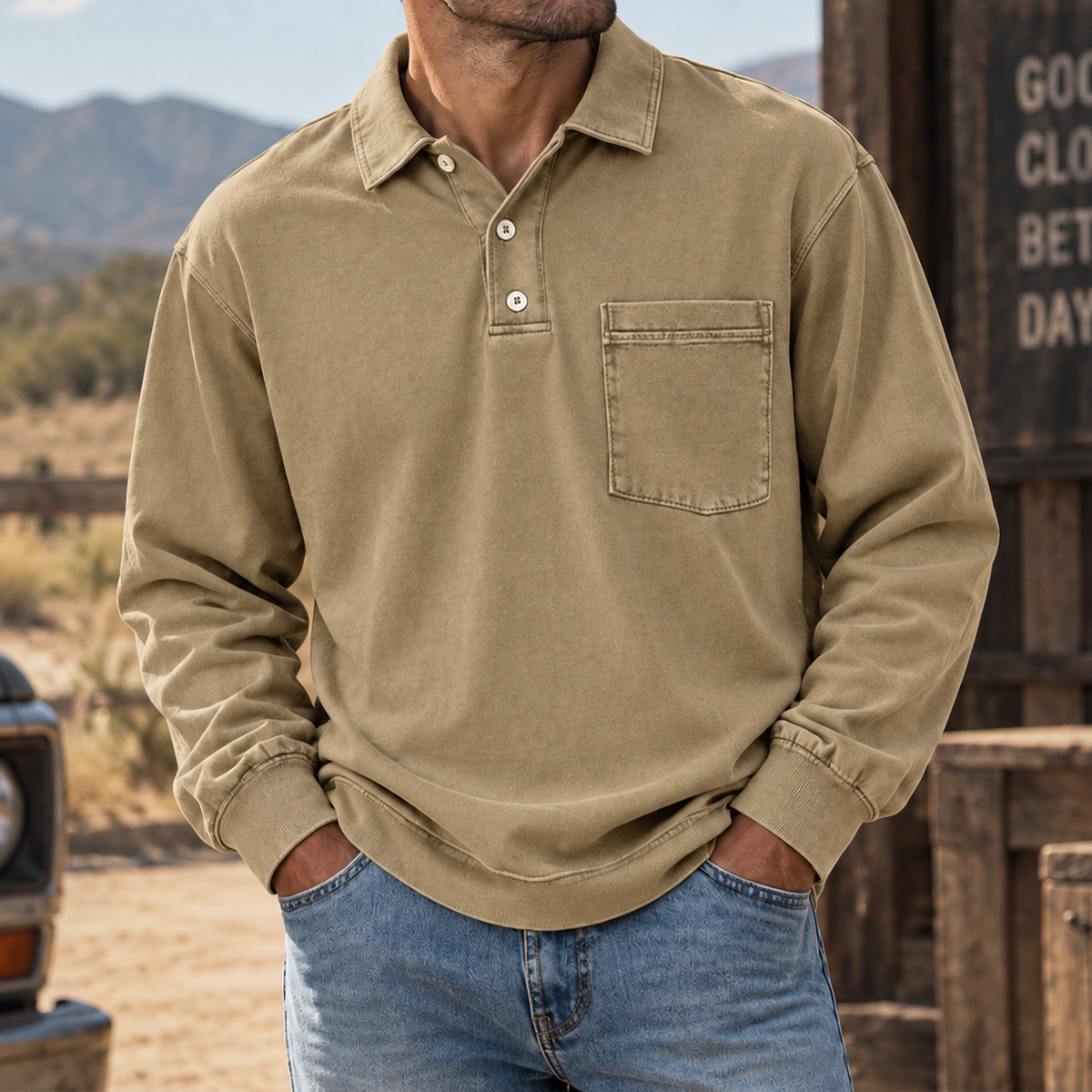 Vintage Forge Henley Shirt