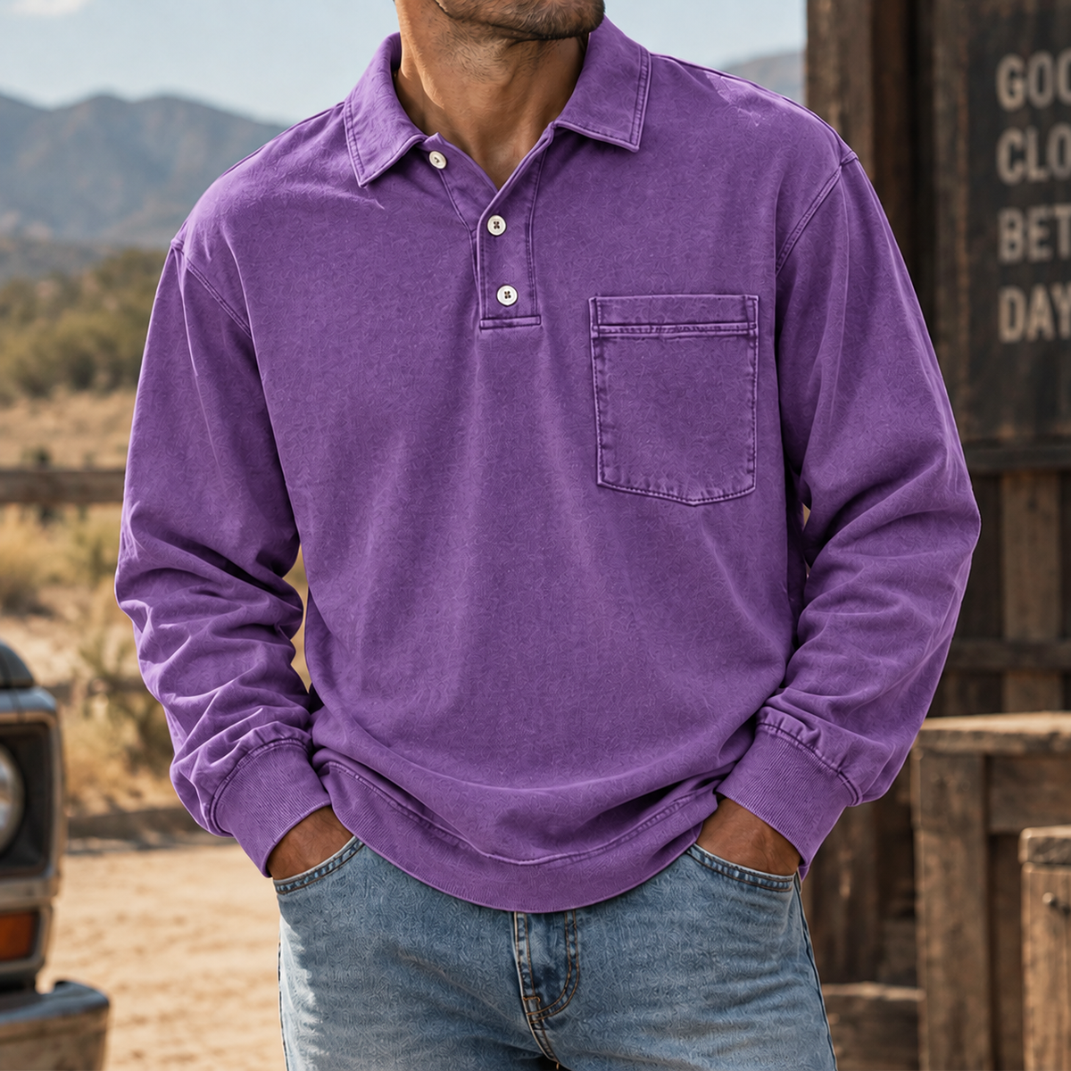 Vintage Forge Henley Shirt