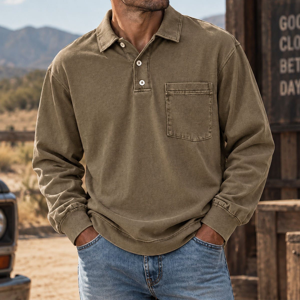 Vintage Forge Henley Shirt