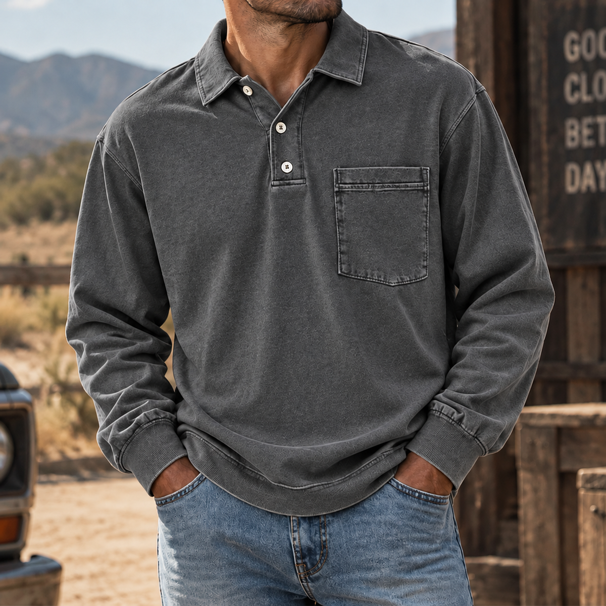 Vintage Forge Henley Shirt