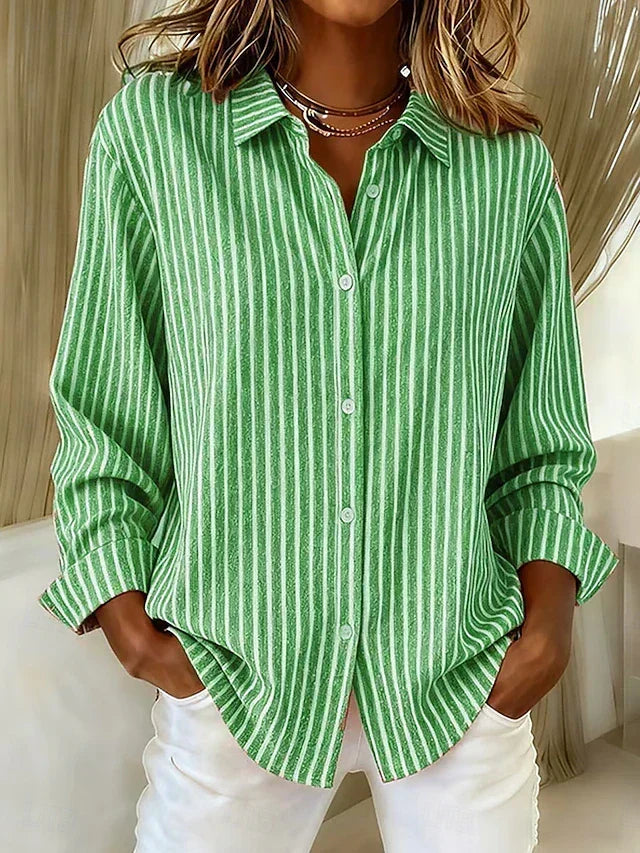 JACQUELINE | STRIPED BUTTON-DOWN SHIRT