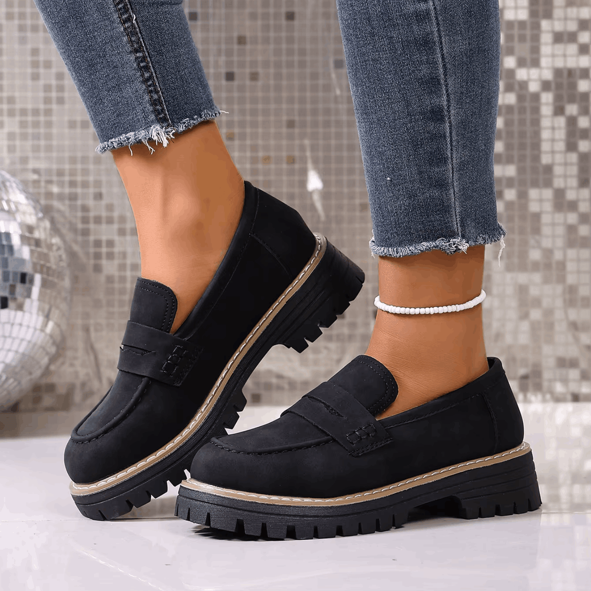 Elsa | College Style Platform Loafers