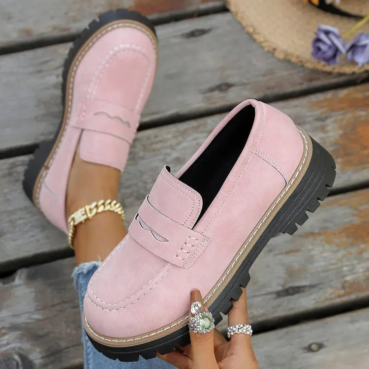 Elsa | College Style Platform Loafers