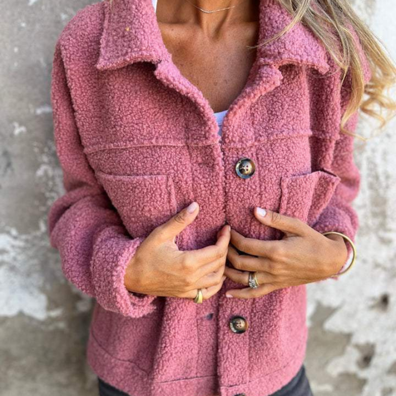 Ariane | Soft Faux Fur Button Jacket