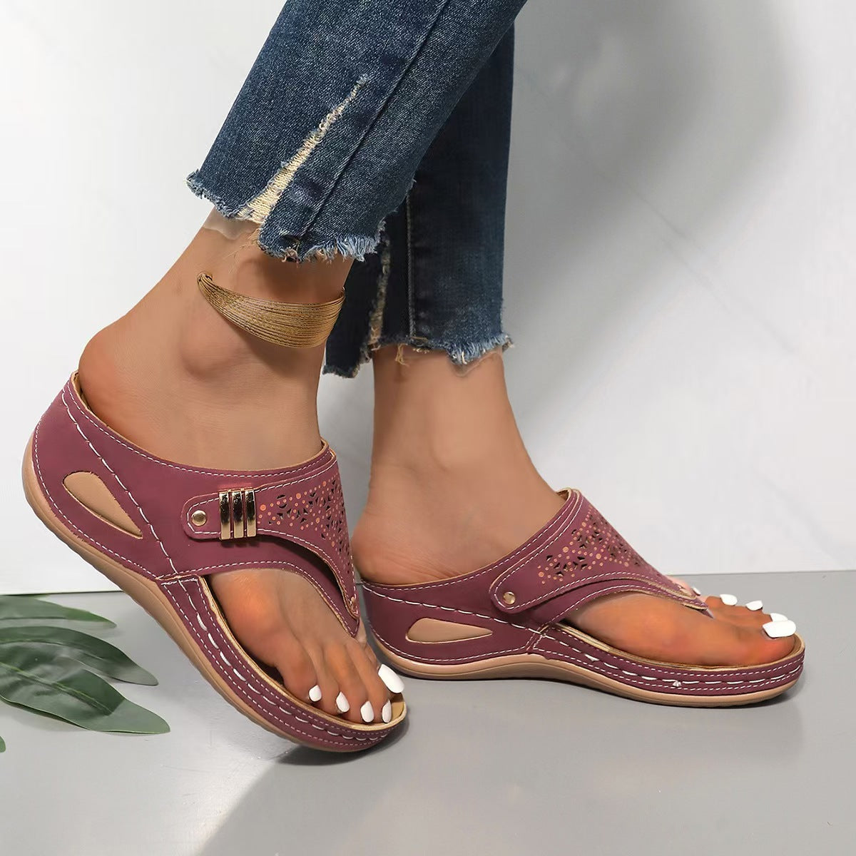 GLENDA | WEDGE SUPPORT SANDALS