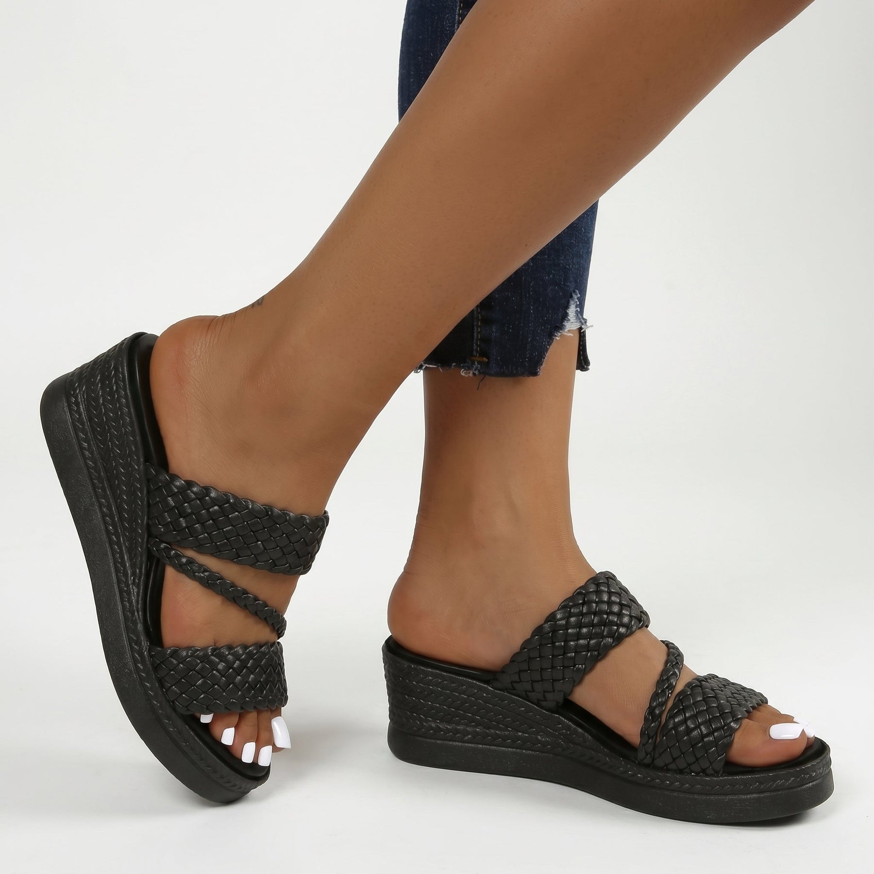 WINIFRED | BRAIDED STRAP SANDALS