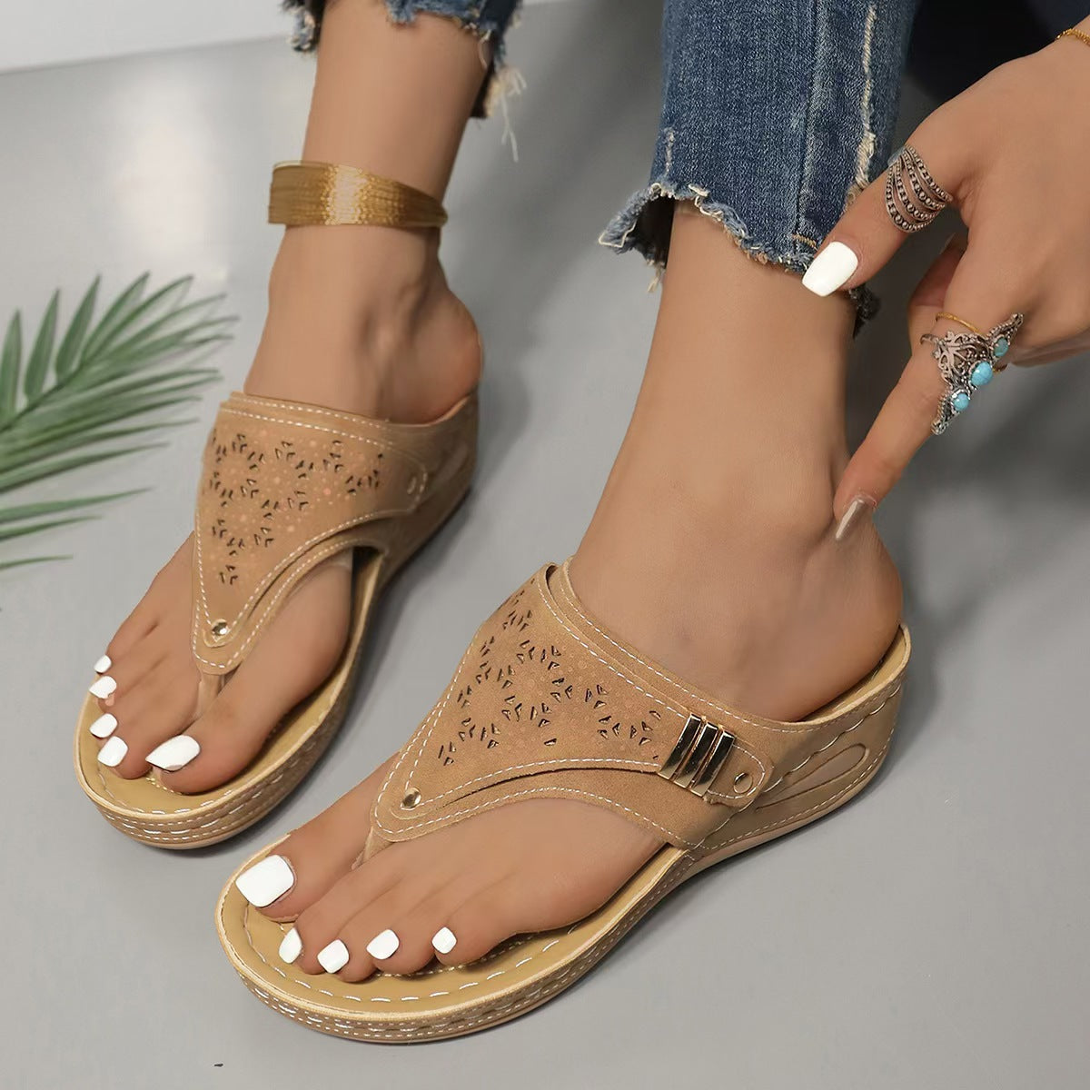 GLENDA | WEDGE SUPPORT SANDALS