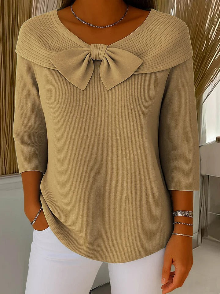 Trinidad | Jumper with Knot and Round Neck