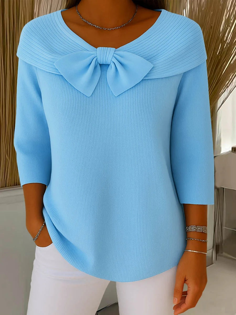 Trinidad | Jumper with Knot and Round Neck