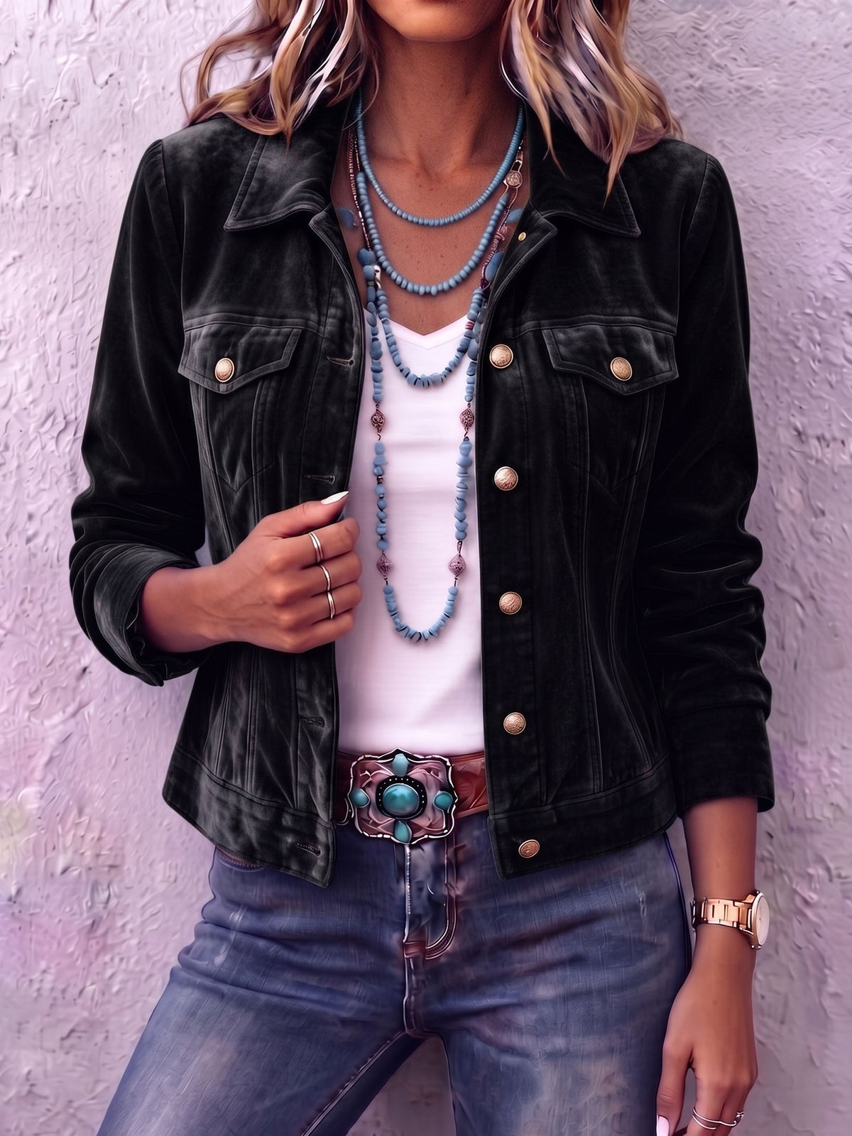 Raffaella | Vintage Bohemian Velvet Jacket